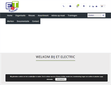 Tablet Screenshot of etelectric.nl